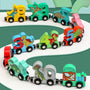 Wooden Magnetic Dinosaur Number Train – 11-Piece Set