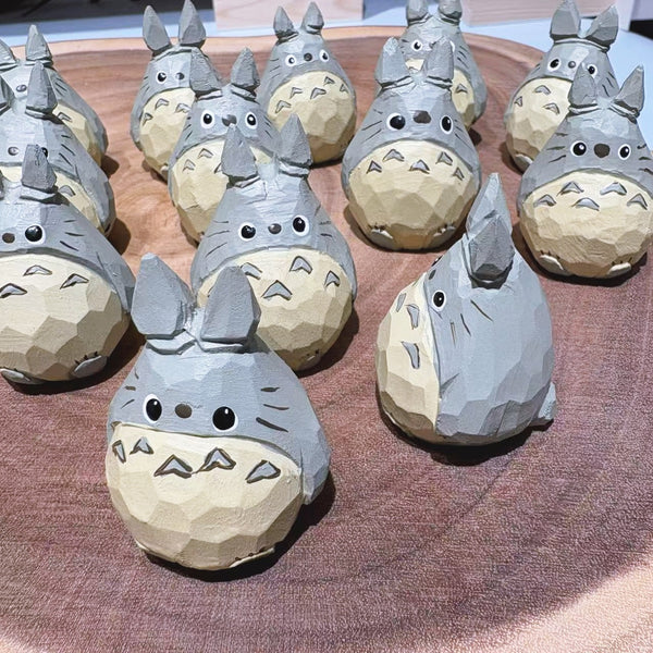 Hand-Carved Wooden Forest Spirit Figure