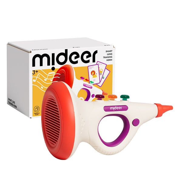 mideer弥鹿小喇叭电动吹气哨子儿童乐器话筒扬声器亲子互动玩具