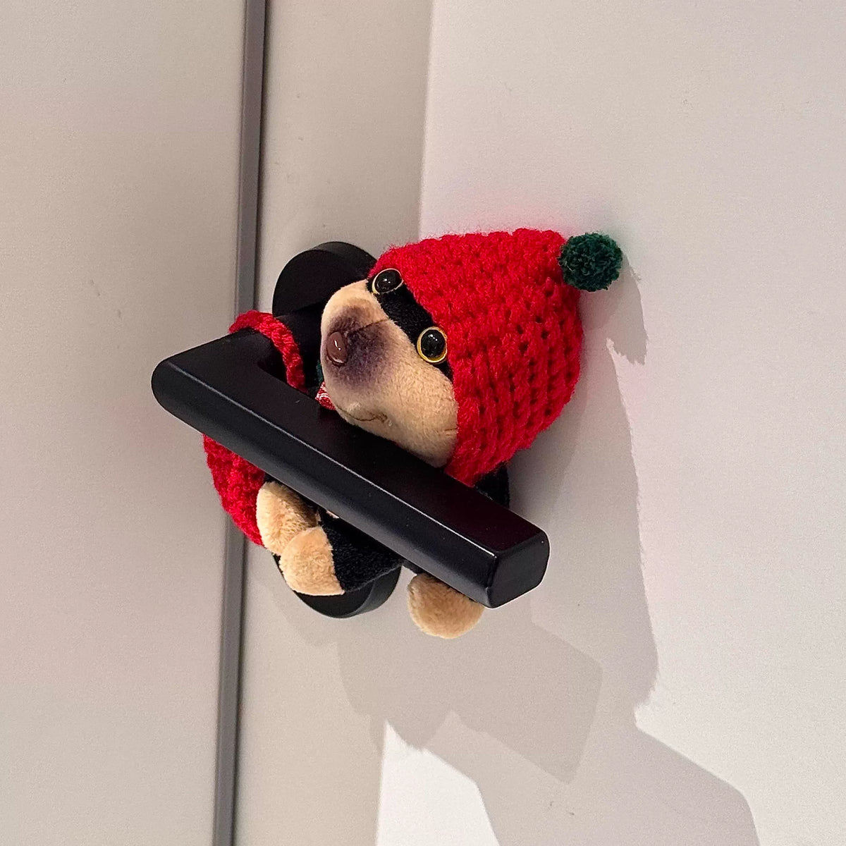 Plush Bee Puppy Door Handle Decoration
