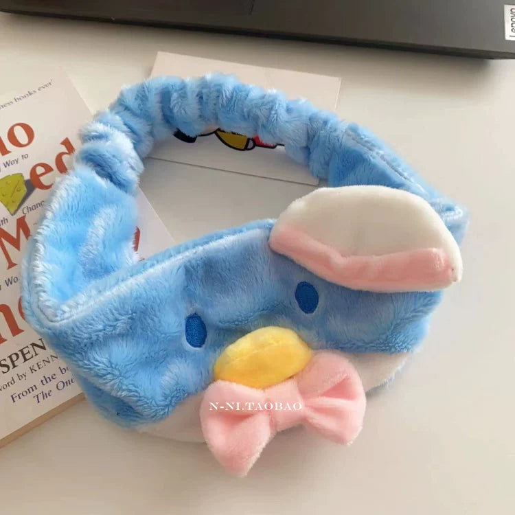 Plush Cartoon Character Spa Hairband