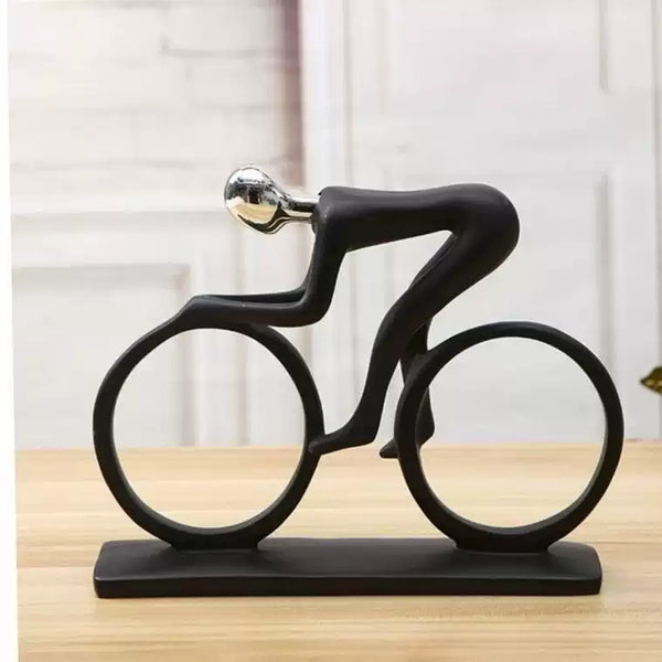 Minimalist Abstract Cyclist Sculpture