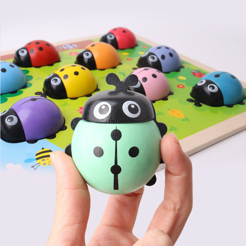 Wooden 1-10 Counting Ladybugs Matching Puzzle