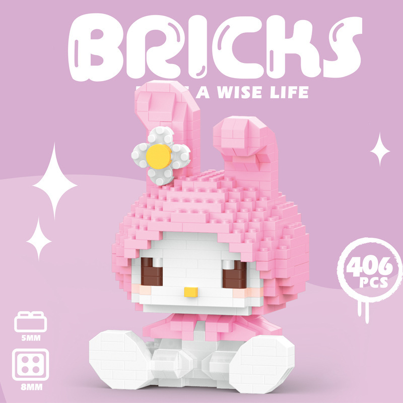 Cute Cartoon Micro Building Block Kit
