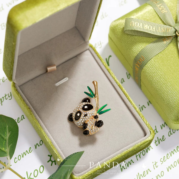 Panda Brooch in Velvet Gift Box