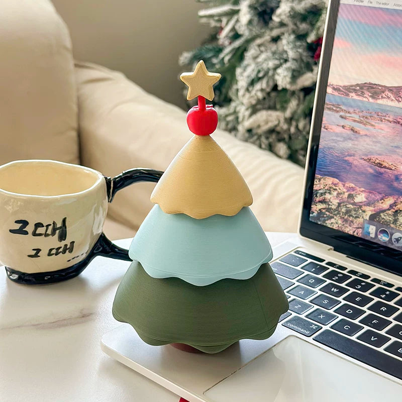 Christmas Tree Jewelry Storage Box and Desktop Ornament