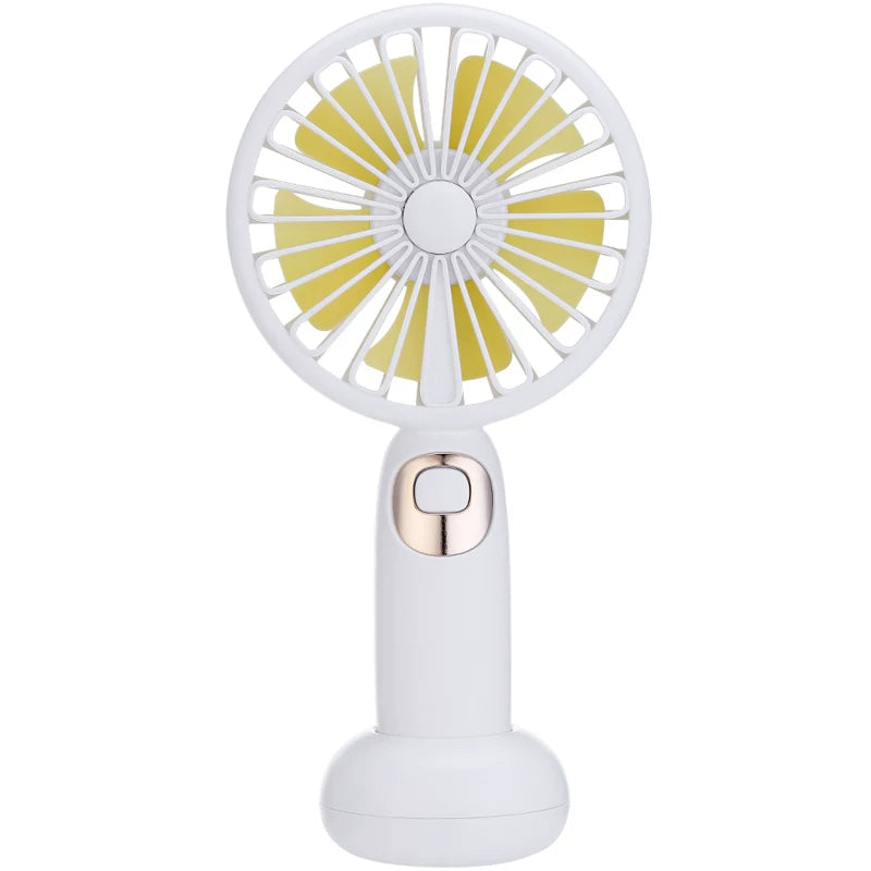 Portable Handheld Fan with Integrated Bluetooth Speaker