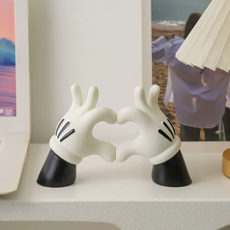 Mickey Style Heart Hands Ornament