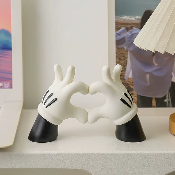 Mickey Style Heart Hands Ornament