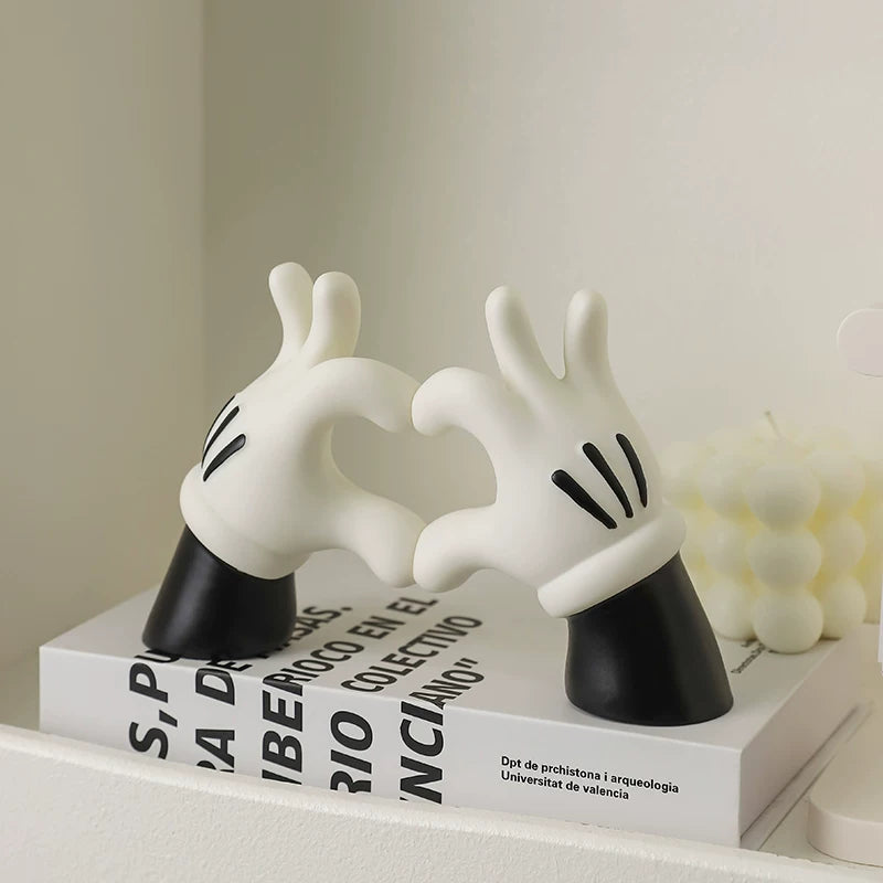 Mickey Mouse Heart Hands Desktop Ornament