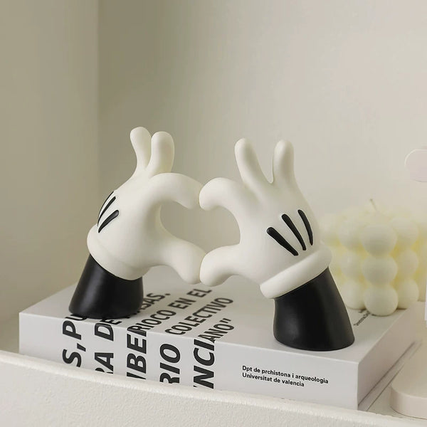 Mickey Mouse Heart Hands Desktop Ornament