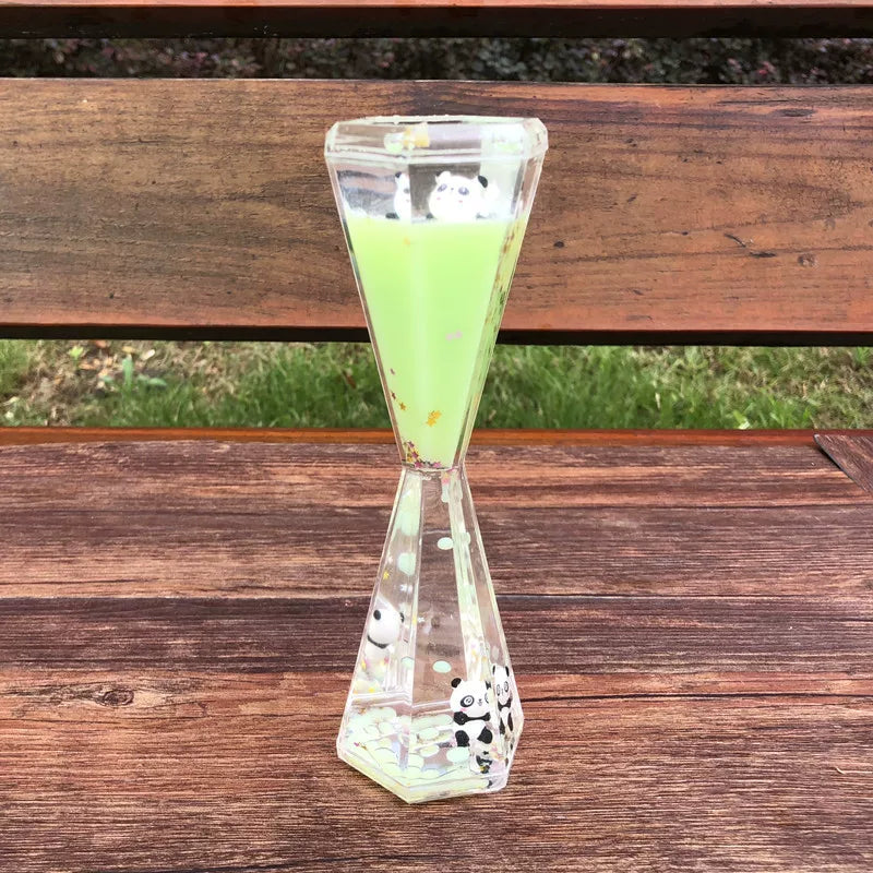 Panda Liquid Motion Timer Ornament