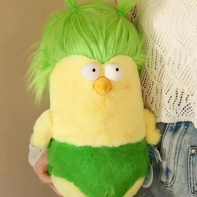 Long-Haired Messy Chicken Plush