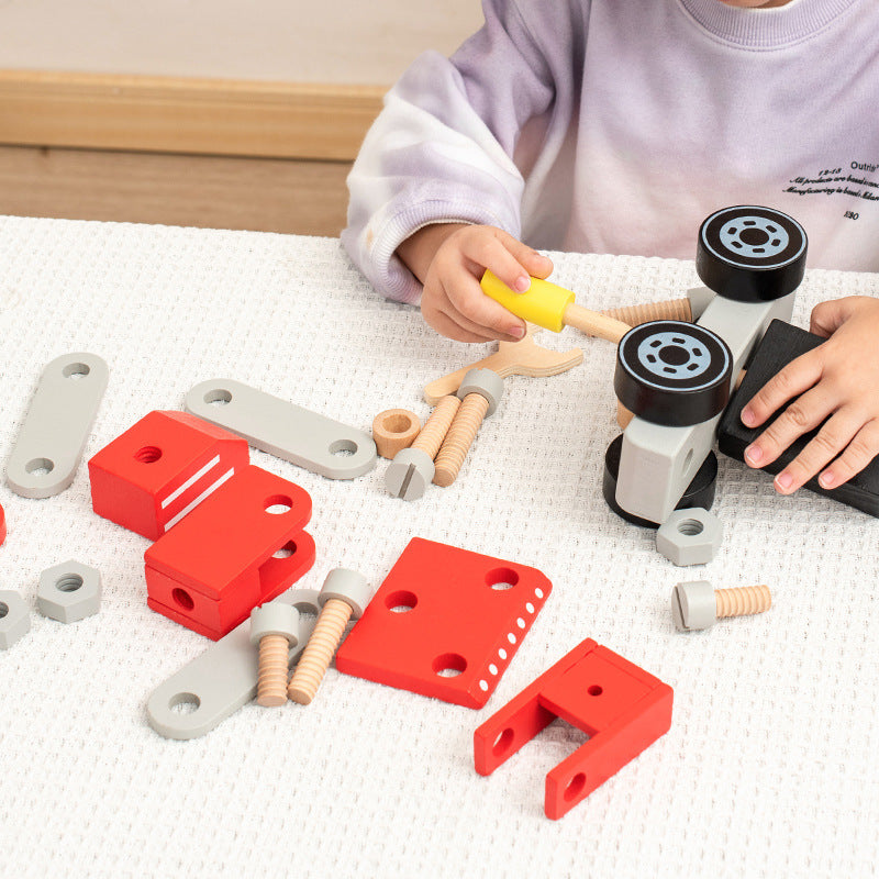 Build-Your-Own Wooden Construction Vehicle Set