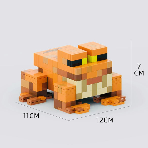 Pixel Style Frog Building Block Set