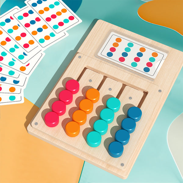 The Colour Slide Logic Game | Wooden Montessori Puzzle