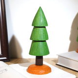 Hand-Carved Wooden Miniature Tree Desk Ornament FantastiKurios
