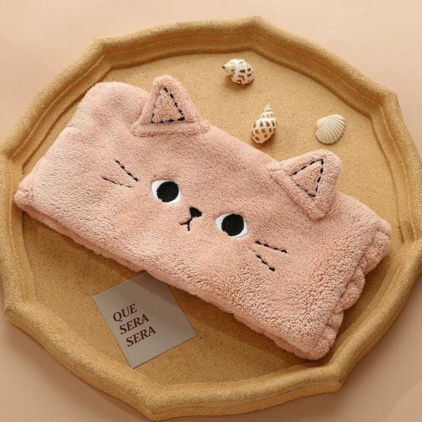 Plush Cat Ear Spa Hairband