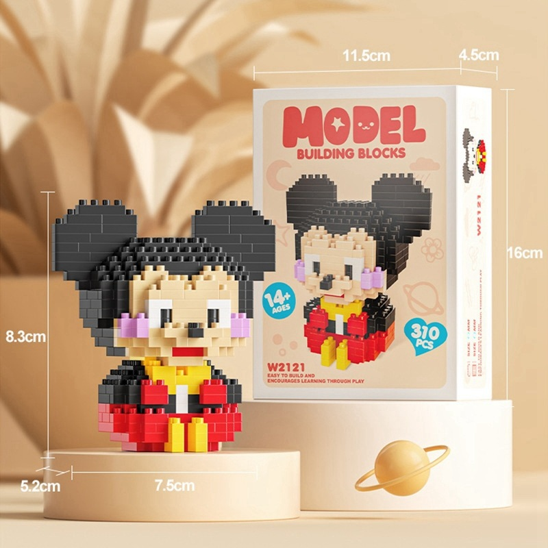 Cute Cartoon Micro Building Block Kit