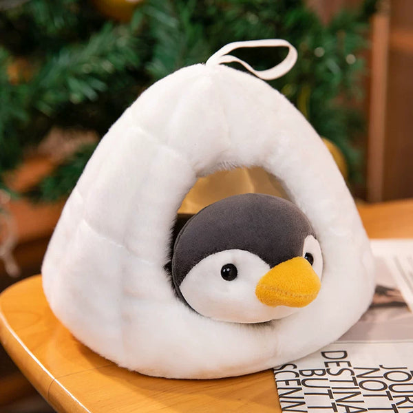 Arctic Animal and Igloo Plush Set
