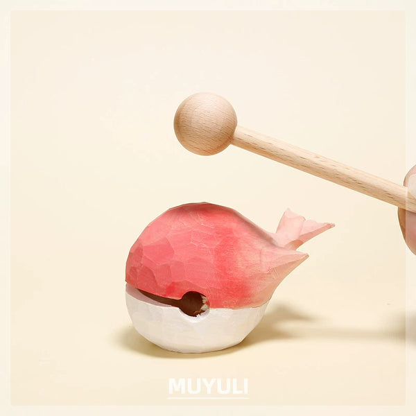 Carved Wooden Fish Desk Ornament