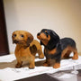 Hand-Carved Wooden Dachshund Figurine FantastiKurios