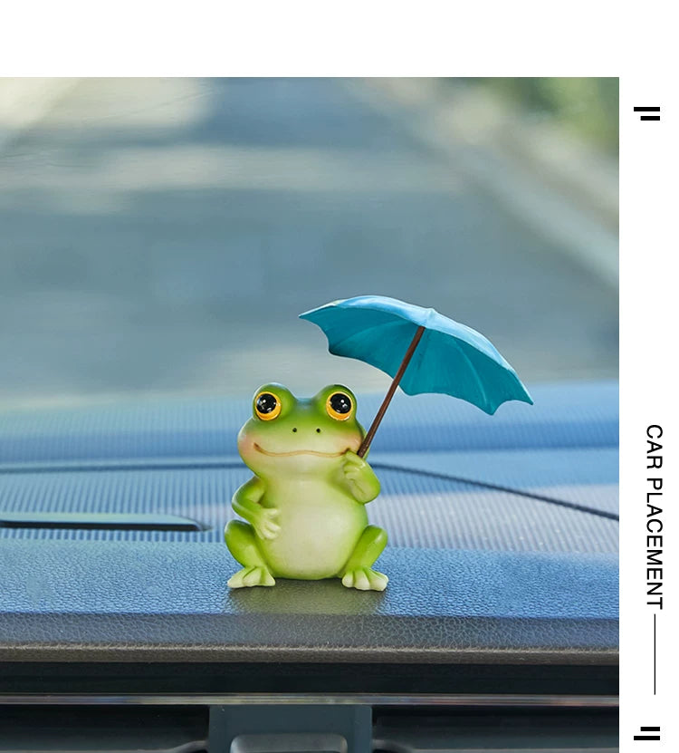 Miniature Garden Frog Figurine