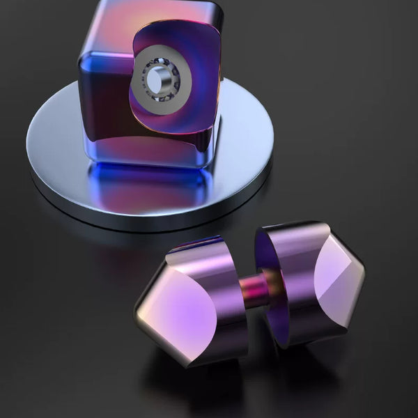 Kinetic Metal Cube Spinner and Desk Toy