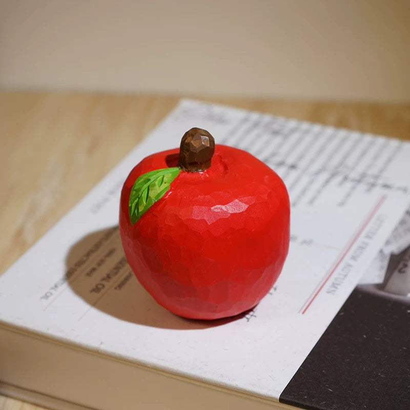 Hand-Carved Faceted Wooden Fruit FantastiKurios