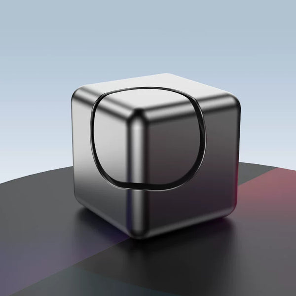 Kinetic Metal Cube Spinner and Desk Toy