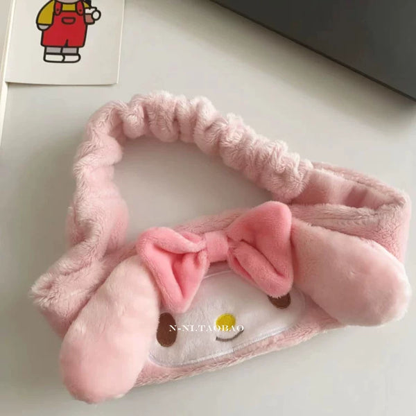 Plush Cartoon Character Spa Hairband