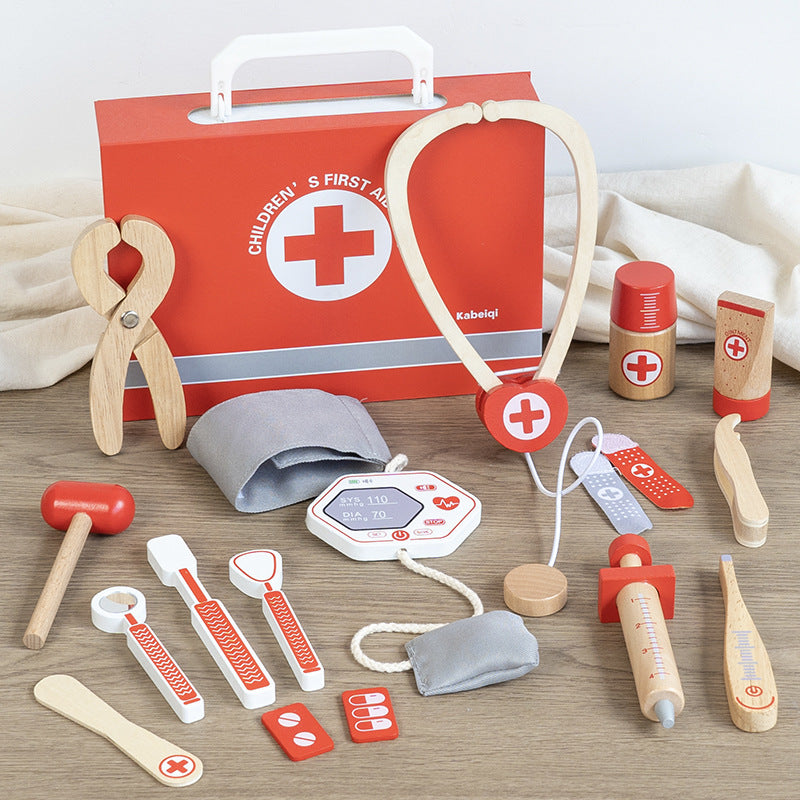 Little Medic Wooden Doctor’s Kit with Travel Case