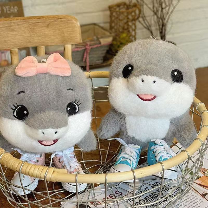 Soft Shark Plush in Canvas Sneakers