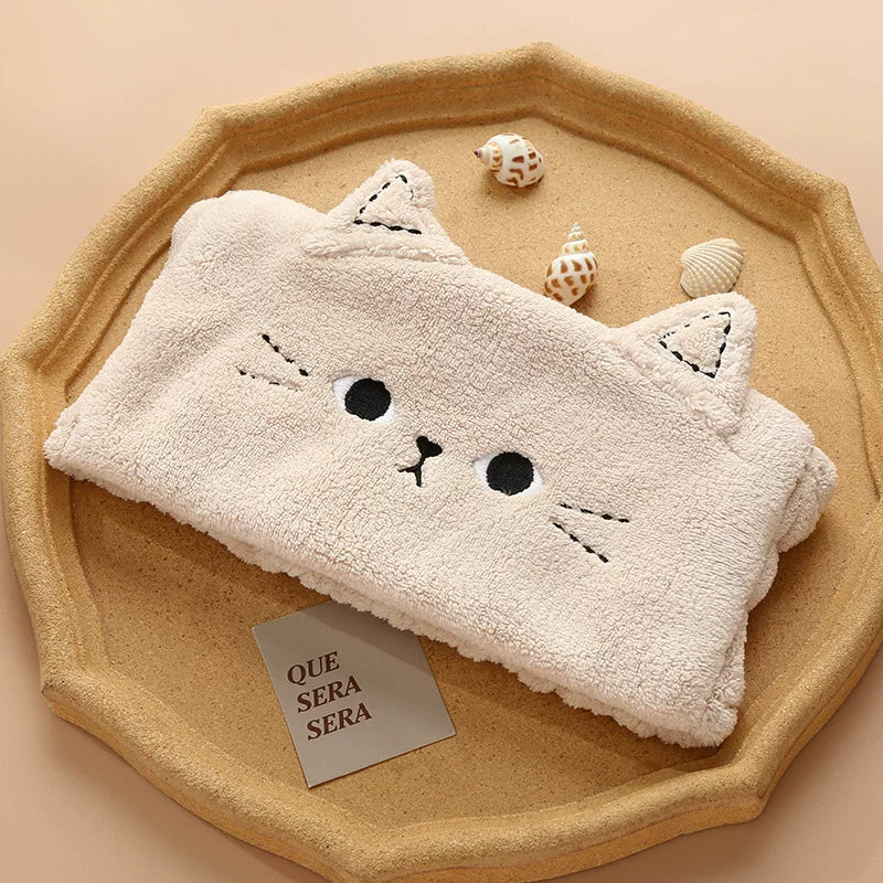 Plush Cat Ear Spa Hairband