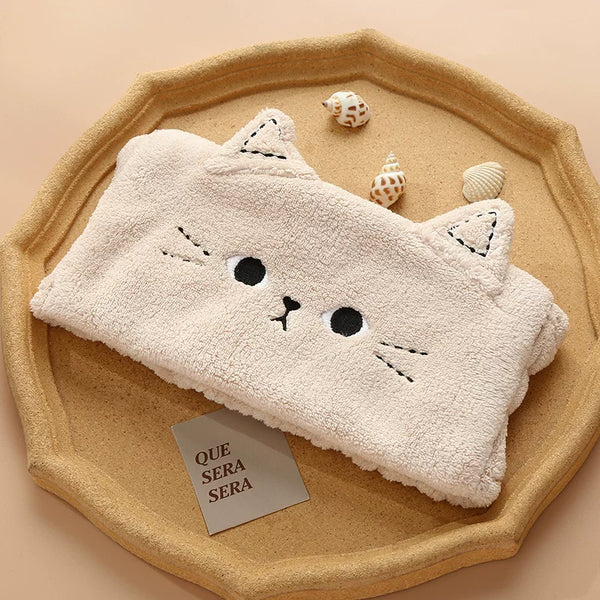 Plush Cat Ear Spa Hairband