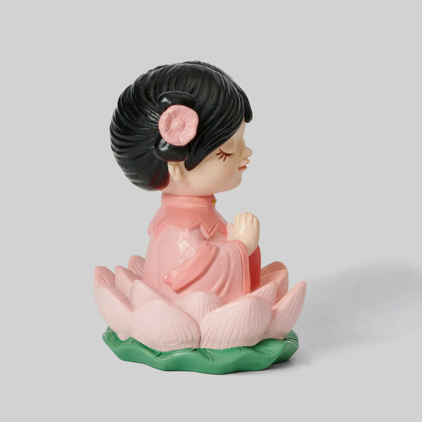 Meditating Lotus Girl Figurine