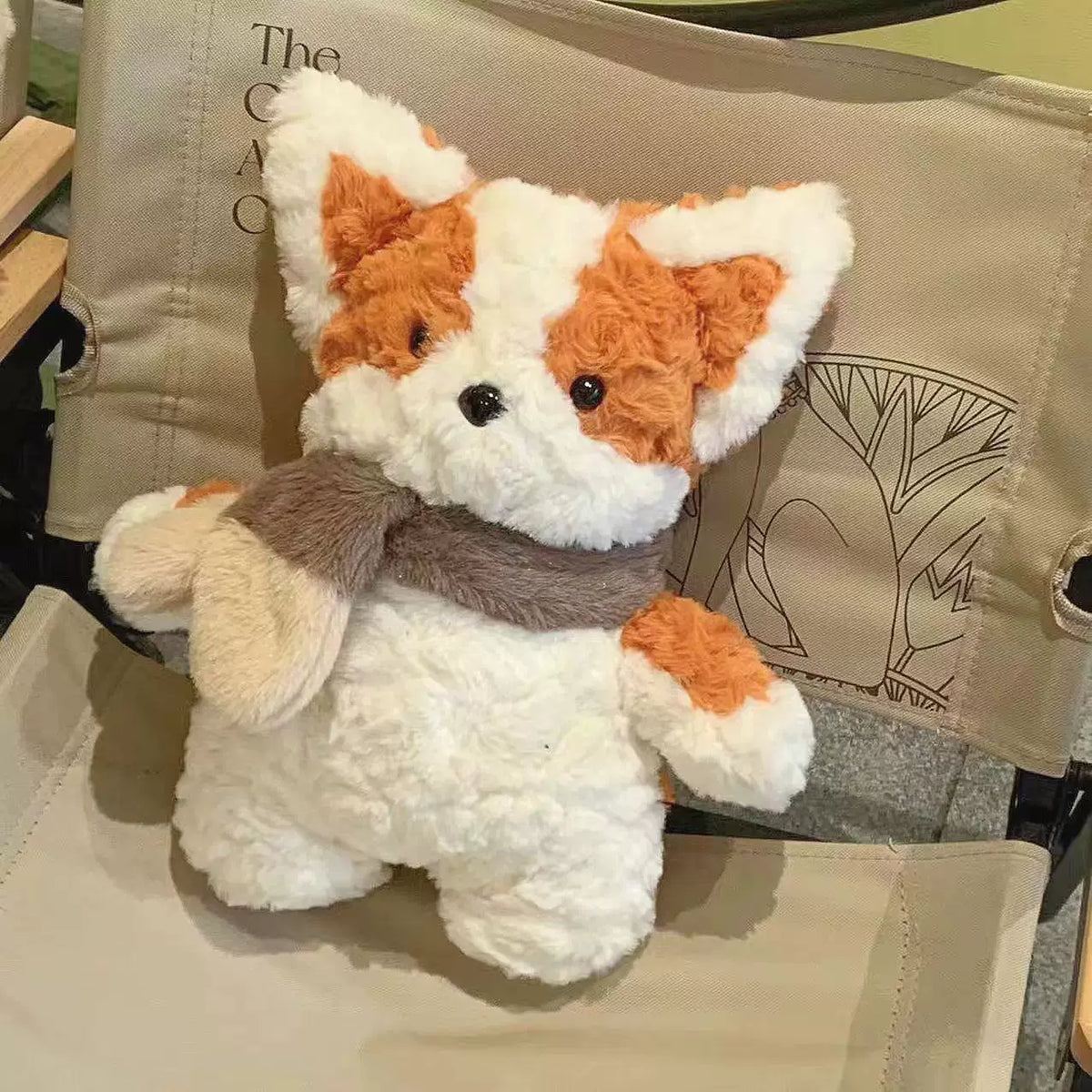 Soft Scarf Puppy Plush Toy
