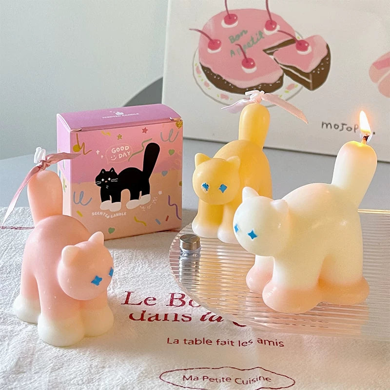 Cat-Shaped Scented Candle Ornament