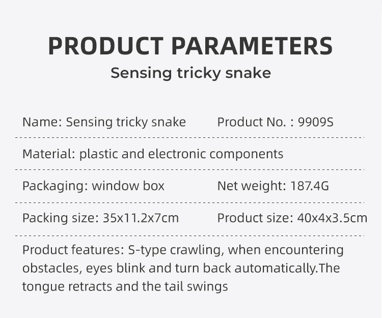 Slither & Slide Smart Sensing Toy Snake Fantastik Curios