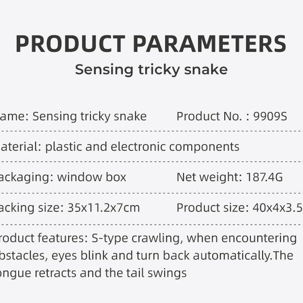 Slither & Slide Smart Sensing Toy Snake Fantastik Curios