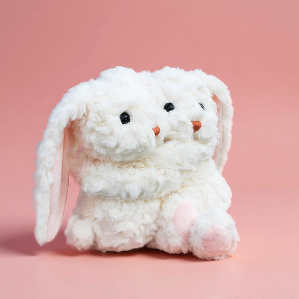 Hugging Bunny Pair Soft Plush – 23cm Twin Stuffed Animal Gift
