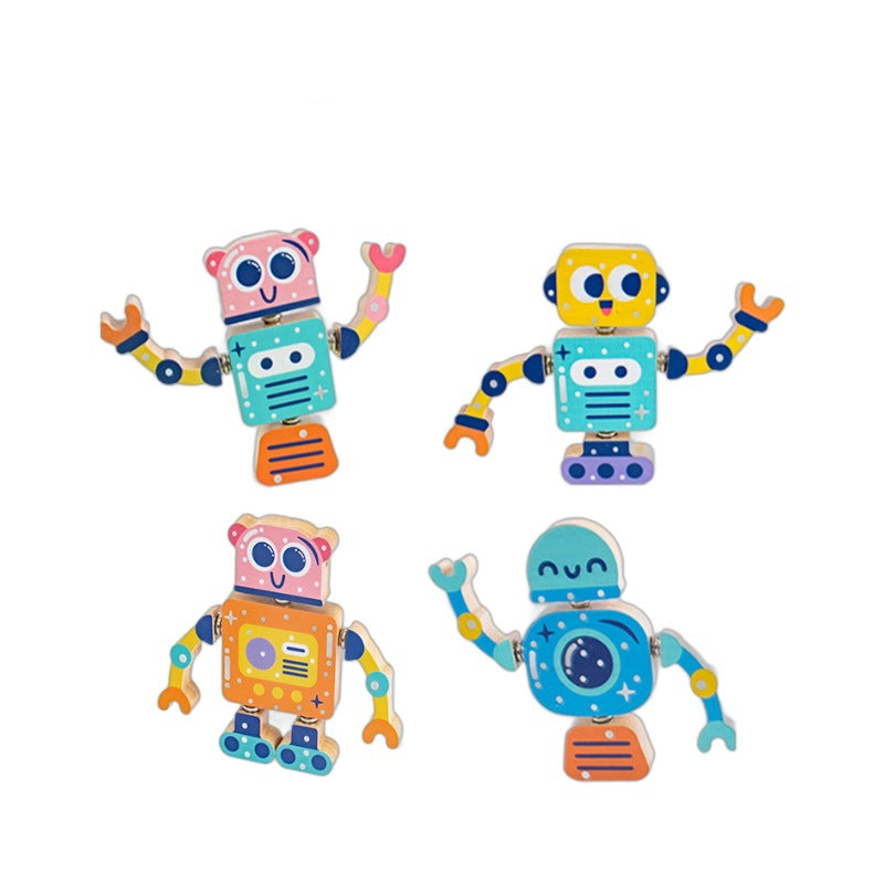 Wooden Robot Builder Kit | Click & Create STEM Toy Fantastik Curios