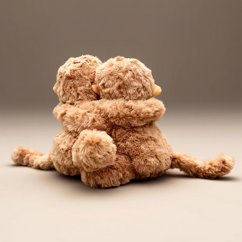 Hugging Monkey Plush Duo – Soft Cuddly Twin Set