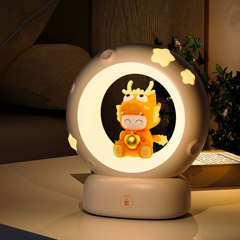 Moon & Star Animal Night Light
