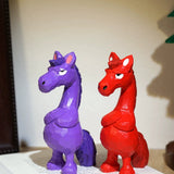 Hand-Carved Painted Wooden Horse Figurine FantastiKurios