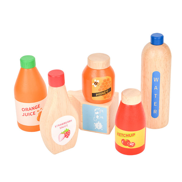 Little Shopkeeper’s Wooden Juice & Sauce Play Set