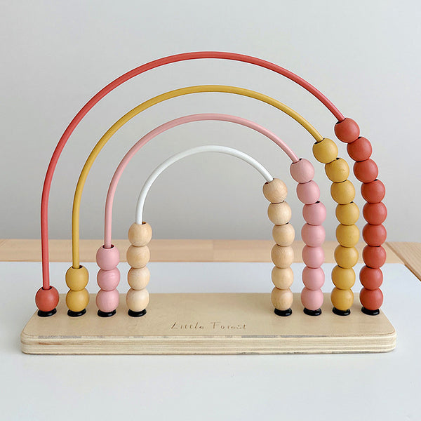 Wooden Rainbow Abacus & Counting Toy