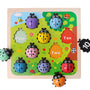 Wooden 1-10 Counting Ladybugs Matching Puzzle