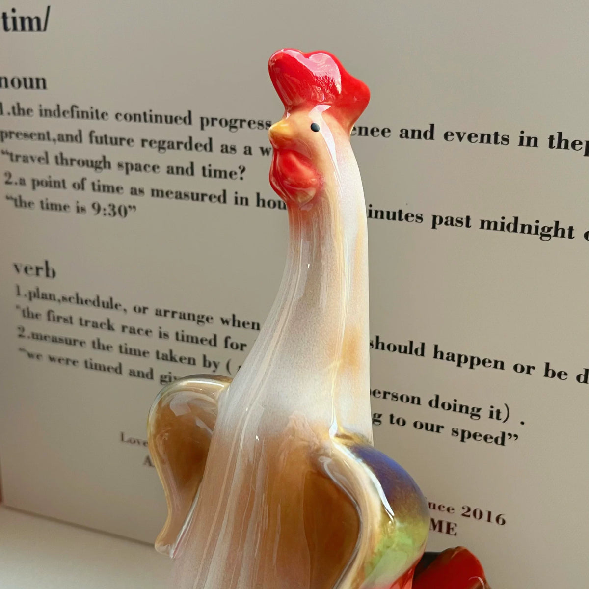 Ceramic Chicken Family Ornament Set