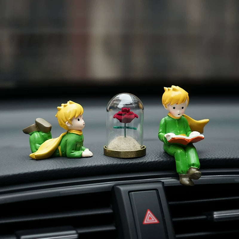 Little Prince and Rose Car Dashboard Ornament FantastiKurios